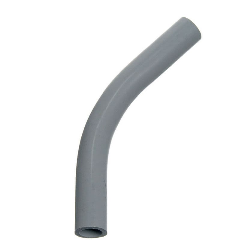 Carlon UA6AJ SCH 40 Plain End Standard Radius Conduit Elbow, 2 in Trade, 30 deg, PVC